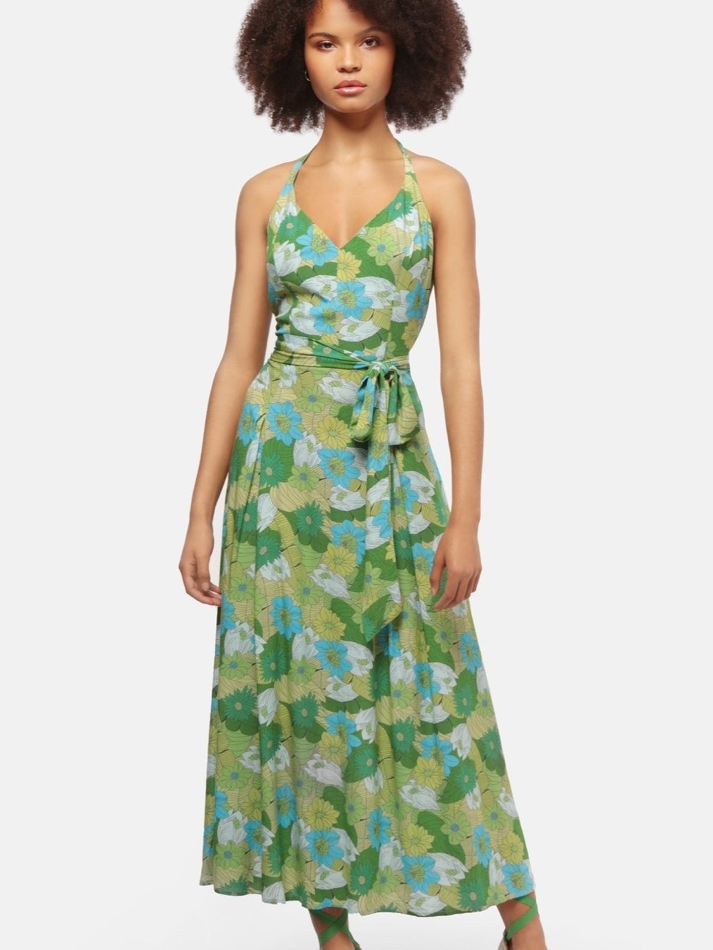Bright & Beautiful Collectif ModCloth Jayleen Floral Midi Dress Size Small